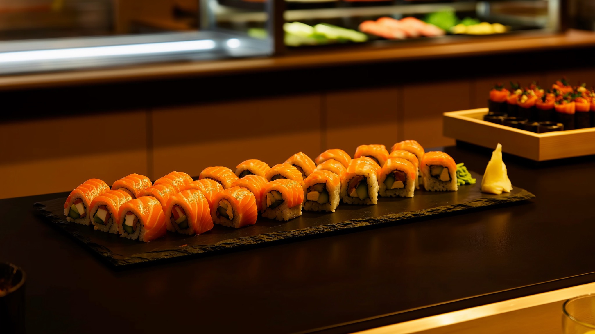 Sushi-Bar — Frisch produziertes Sushi